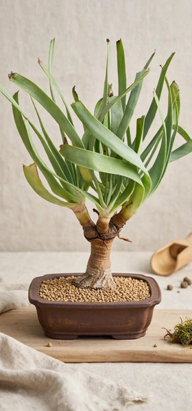 Fan-aloe (Kumara plicatilis Bonsai