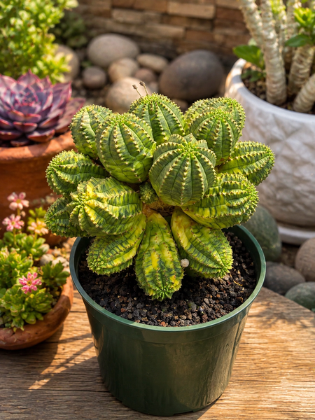 Euphorbia obesa variagated grafted